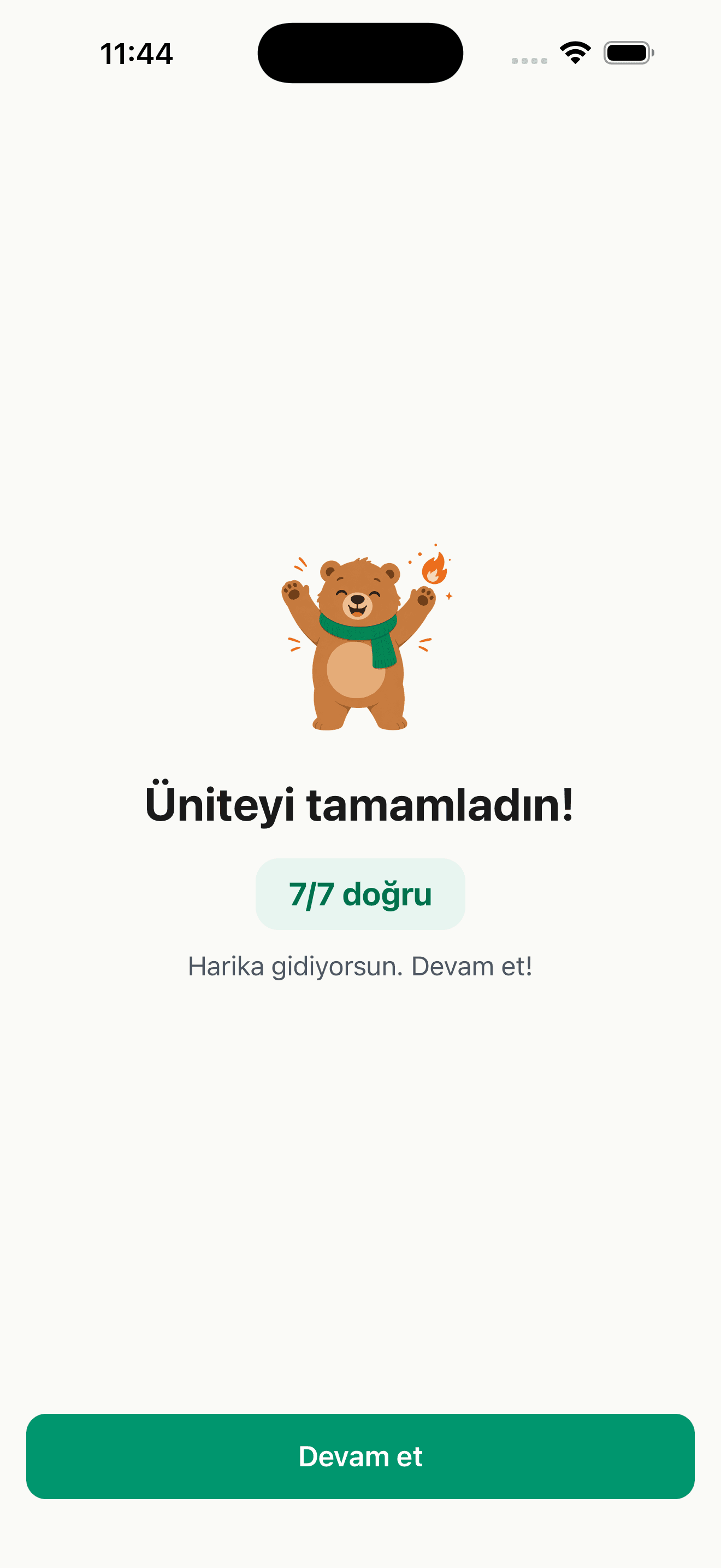Üniteni tamamla — Bulgarca Kolayca ekranı